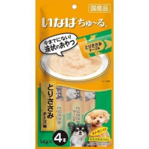 [DS-1104] 이나바 강아지 차오츄르 닭가슴살 치즈 14g x 4개입