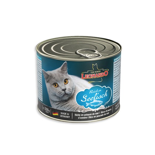 레오나르도 캣 리치인피쉬(생선) 200g 고양이주식캔 습식사료