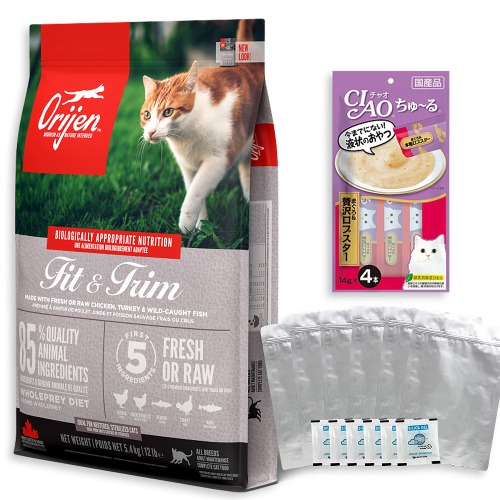 [사료소분봉투+챠오츄르]오리젠 캣 피트앤트림 5.4kg 고양이사료