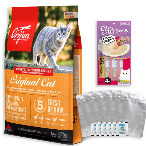 [사료소분봉투+챠오츄르]오리젠 캣 오리지널 5.4kg 고양이사료